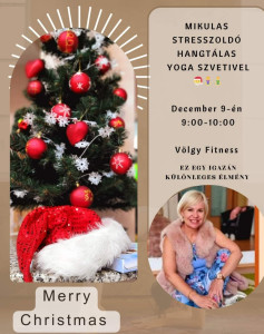 Karácsonyi ráhangolódás és stresszoldás jógával: Tiszta lélek és nyugodt ünnepek! 🎄🧘‍♀️✨ Ár 2500 vagy Völgy Fitness bérlet. 